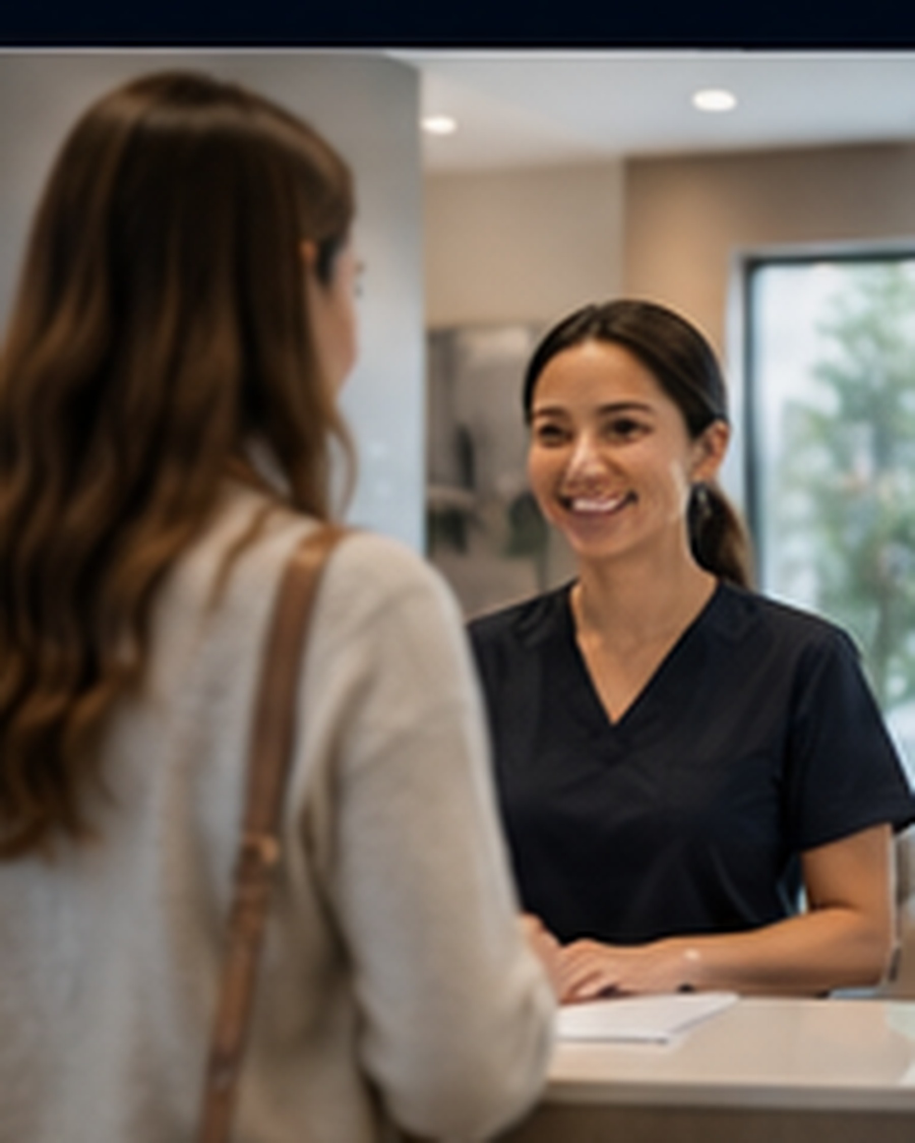 Modern medical and dental office representing patient review growth and private feedback